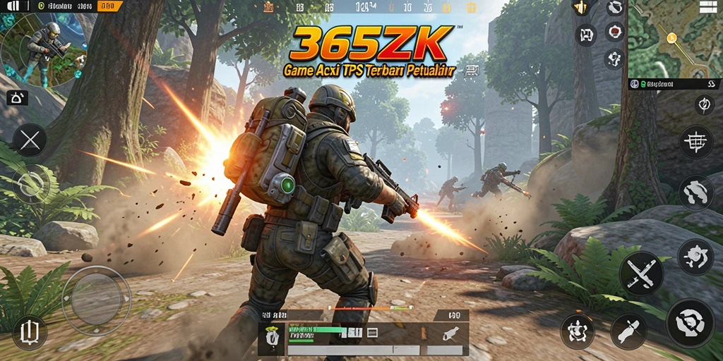 Screenshot gameplay 365ZK yang menampilkan aksi seru di petualangan TPS.