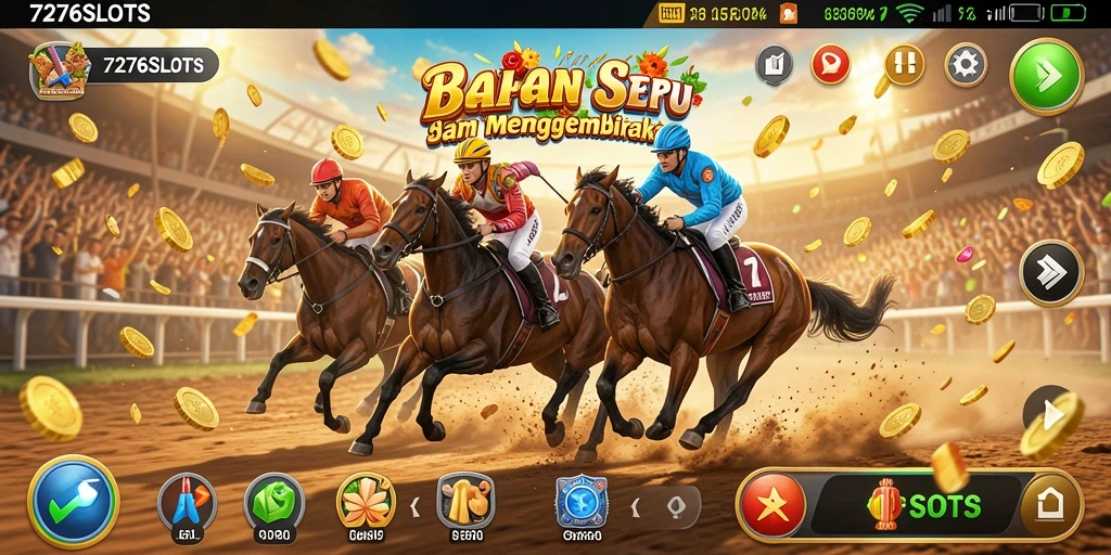Tampilan grafis menakjubkan dalam balapan seru 7276SLOTS.