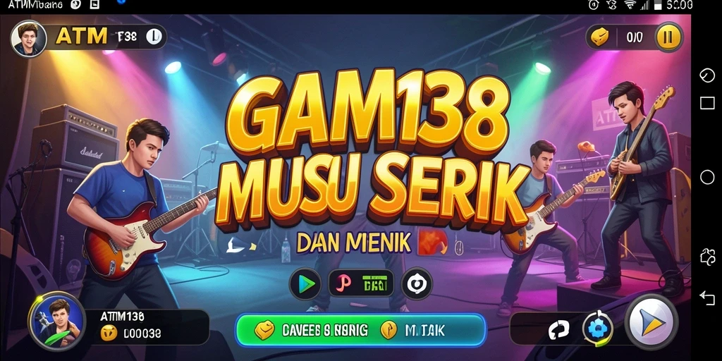 Tampilan gameplay seru dari ATM138 dengan berbagai tantangan musik.