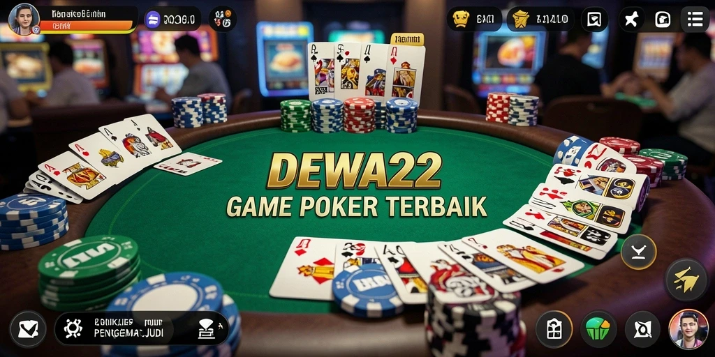 Tampilan gameplay seru dalam game Poker DEWA22.