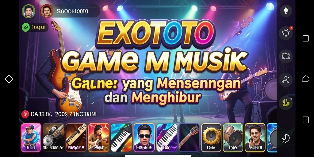 Screenshot EXOTOTO memperlihatkan gameplay interaktif yang menyenangkan.