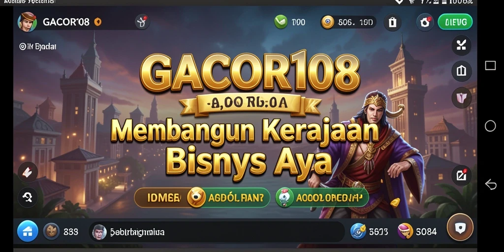 Screenshot gameplay GACOR108 menampilkan aksi seru dalam mengelola bisnis Tycoon.