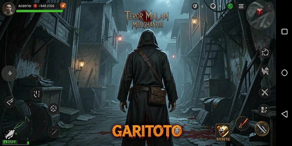 Screenshoot gameplay GARITOTO dengan suasana Horror yang menyeramkan.