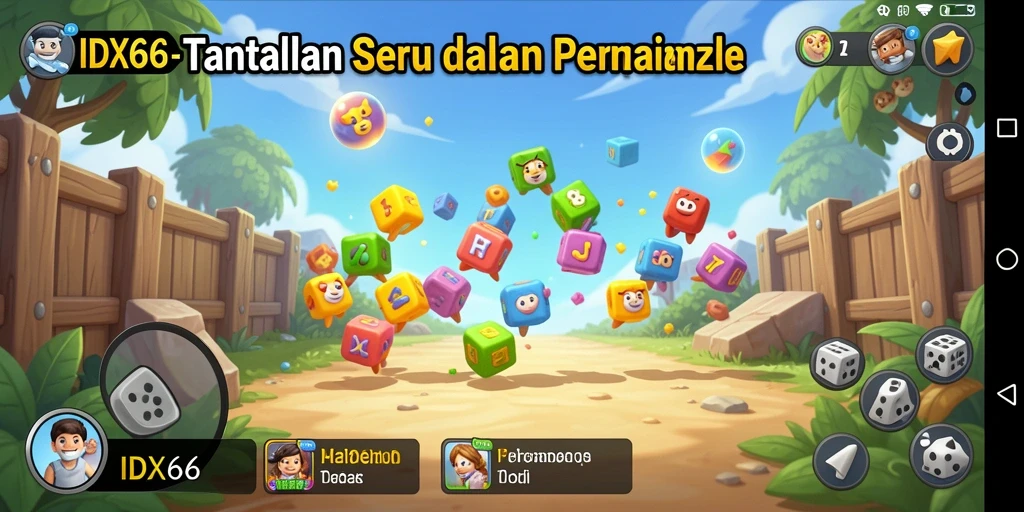 Screenshot gameplay IDX66 menampilkan tantangan teka-teki yang menarik.