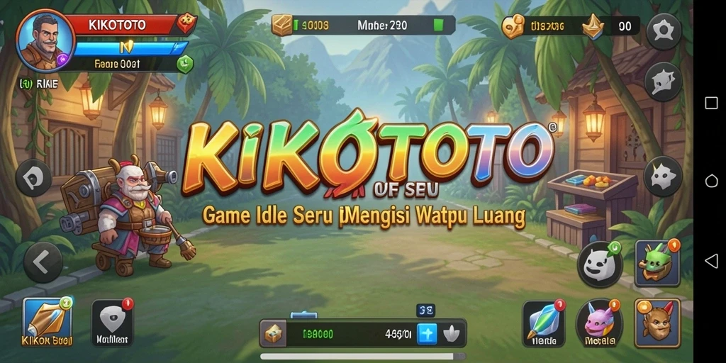 Screenshot gameplay KIKOTOTO memperlihatkan cara bermain Idle yang menyenangkan.