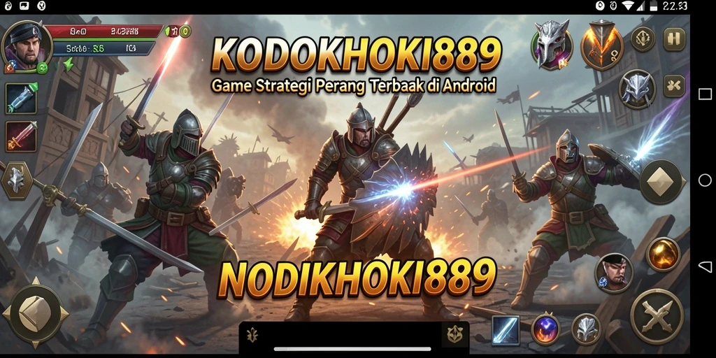 Gambar gameplay KODOKHOKI889 dengan aksi pertempuran yang intens.