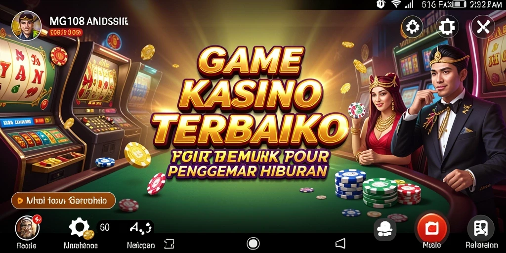 Screenshot gameplay <strong>MG108</strong> menampilkan pengalaman Kasino yang mengasyikkan.