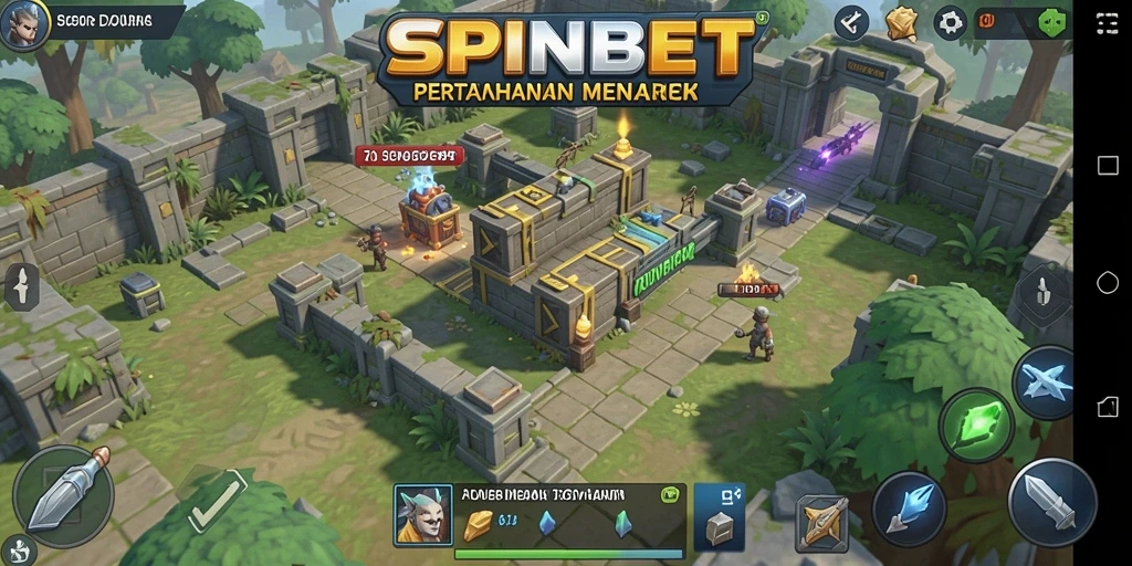 Gameplay seru SPINBET dalam genre Tower Defense.