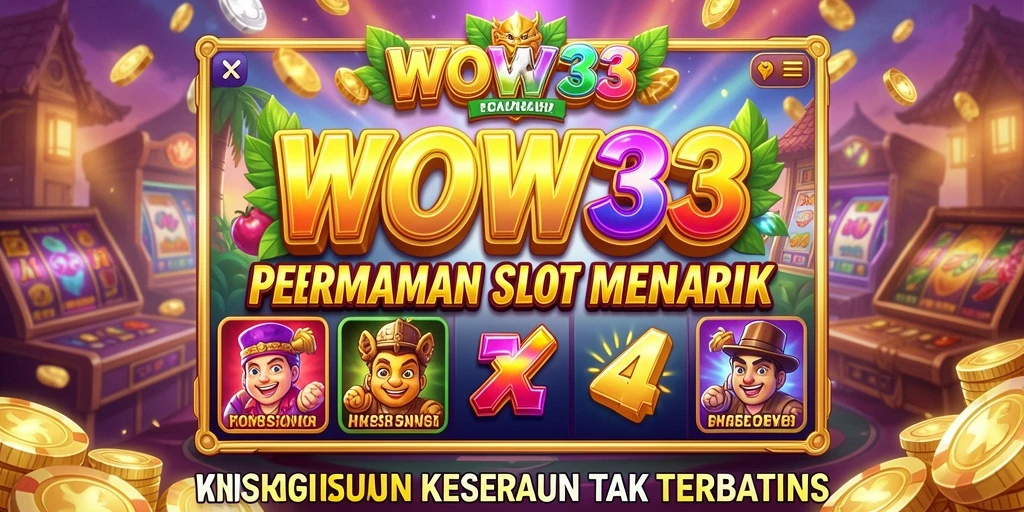 Screenshot gameplay WOW33 yang menampilkan keseruan bermain Slot.